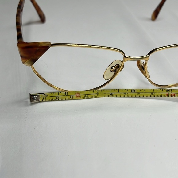 Missoni 90’s Vintage Tortoise Shell Gold Eyeglasses M165 358 Made in Italy - Picture 7 of 11
